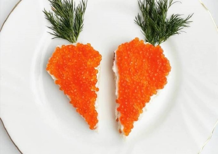 бутерброд морковка